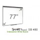 SMART Board SBM680 77 4/3 con tecnología DViT Multitáctil(166 cm anchura x 131,2 cm altura. 195,6 cm diagonal)